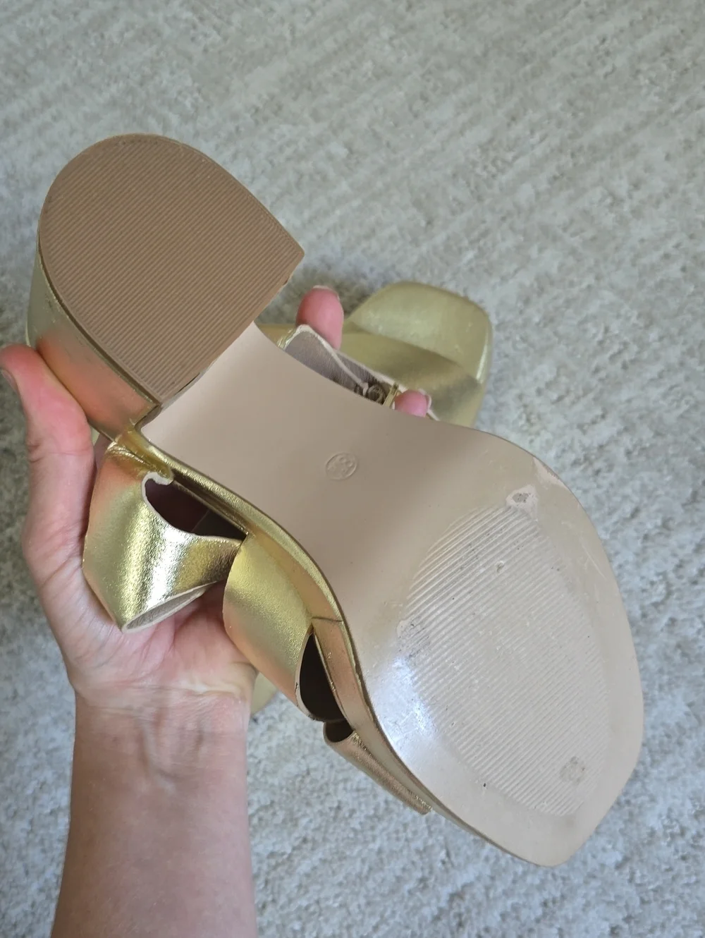 Seychelles | Blessings Gold Leather Platform Criss Cross Sandals